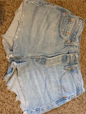 Levi's Light Blue Denim Jean Shorts